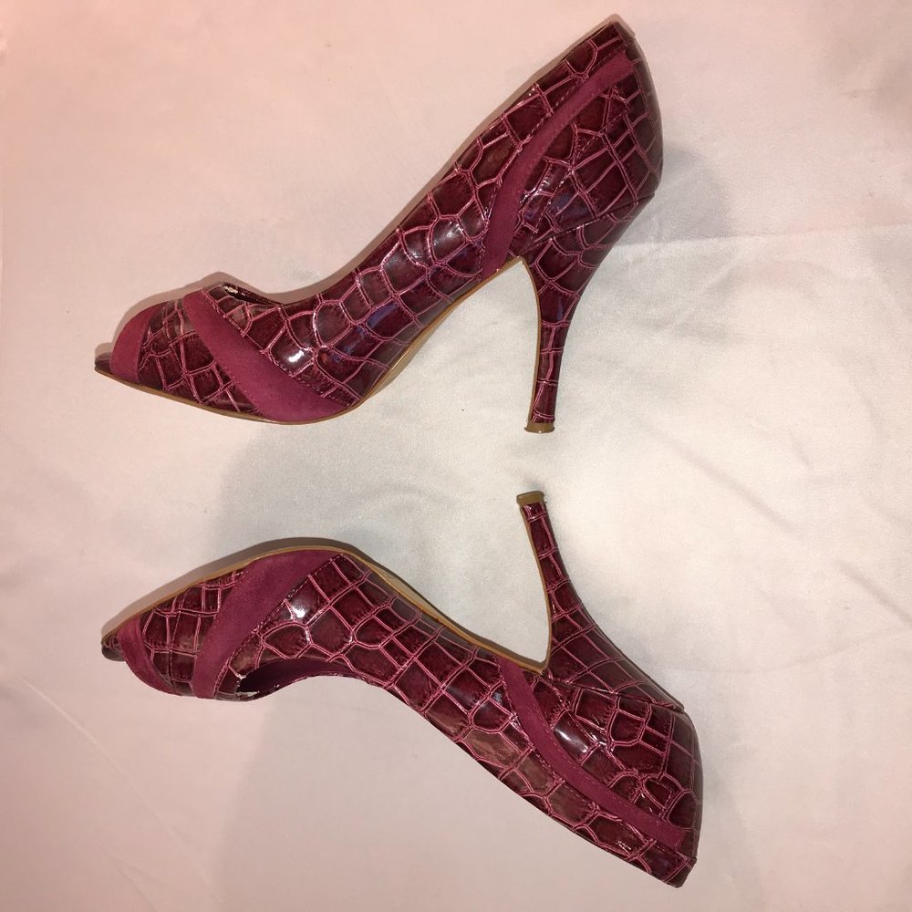 Maddox Shoes Size 8.5 Pumps Heels Animal Print - Picture 4 of 7
